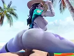 ווידומייקר מ-אוברווטש מנענעת תחת גדול בזיון חוף אינטנסיבי