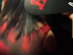 Sexy Big Ass Brunette Bombshell Dances Wild at Night Club