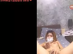 thai babe's big tits beg for fucking in secret live masturbation show