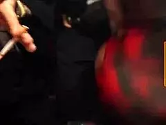 Sexy Big Ass Brunette Bombshell Dances Wild at Night Club