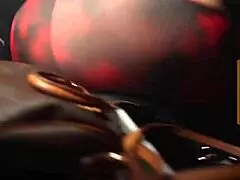 Sexy Big Ass Brunette Bombshell Dances Wild at Night Club