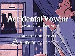 she fingers her wet pussy watching neighbors fuck out the window 😏 voyeur hotel roleplay creampie homemade