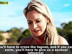 a blonde gets soaking wet from pure lust