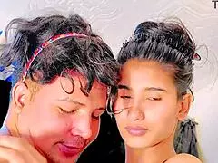 Petite 18+ Stepdaughter and BFF Bend Over for Stepdad's Doggystyle Facial and Fisting Lessons