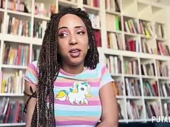 Luna Blackx melkt Torbes zaad na geile interview