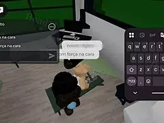 Busty Goth's Wild Threesome in Parents' House!