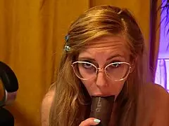 BLONDE TEEN SUCKS MONSTER BBC GAGS DEEP FOR FIRST TIME WITH BRACES