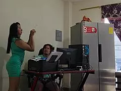stepmom sneaks up while gaming then we fuck hard 😈🍑
