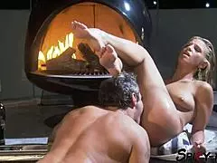 Blonde Girlfriend's Body Drips With Hot Cum After Steamy Undressing