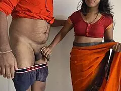 Hottest Indian Couple's Homemade Hindi Sex with Deepthroat Creampie