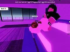 Random dude wants roblox assjob so good girl bends over and strokes his cock~