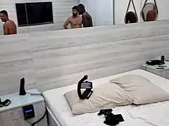 pregnant latina joyce camargo's swollen pussy takes three cocks while cuck hubby watches