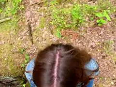 walked after home fuck then sucked outdoors swallowed cum again 😏💦