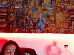 Hot Colombian brunette flashes toys outdoors