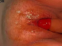 discover this amateur wife's pink shaved pussy 344 days post-virginity loss up close