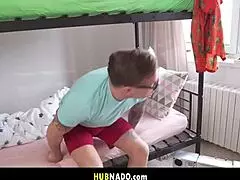 Masked huge tits seduces stud in boots and bubble butt tease