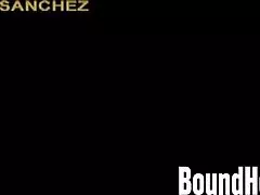 lesbian slaves tied up whipped hard by mistress in garage domination