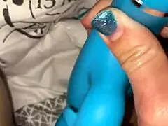 Horny Milf Rams Dolphin Vibrator Deep in Tight 18+ Pussy to Orgasm