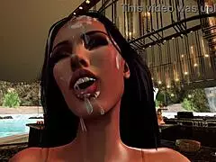 Big cock fucks Blaire Black hard in her tight pussy and asshole!