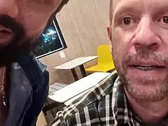 Lesbian tits out flashing in public fast food spot