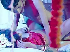 Young Indian Couple's First Night Dirty Bedroom Squirting Sex!