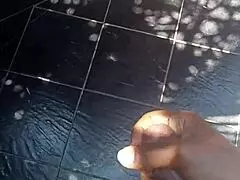 stroking my throbbing cock outdoors feels so risky