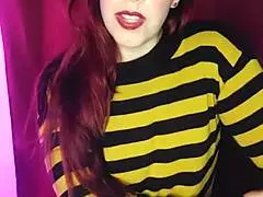 Horny Redhead Sends Nude To Stepsis Making Her Big Ass Crave Fuck