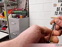 Cute freckled blonde shoplifter pussy pounded hard after getting caught