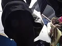 A Voyeur Spies Gorgeous Russian Ass in Pantyhose Fitting Room Peek!