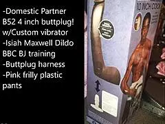 hey watch this sissy bind herself for extreme anal toy play