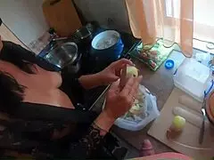 Latina Milfycalla's Shorts Fetish Compilation with Romantic Cum Blowjobs