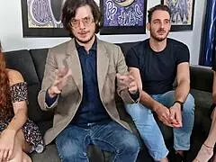 Italian casting: nala tyde and daisy tease guy then take creampie missionary doggystyle 😂💦