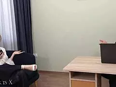 hey boss, you punishing this 18yo blonde secretary rough on desk?