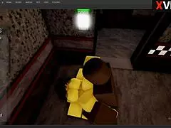 ROBLOX CHICA FNAF GETS POUNDED BY HUGE BBC IN STUDIO SEX FRENZY!