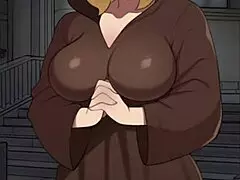 big titted nun plays naughty tit game