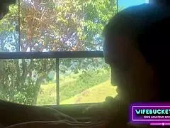 man my wife rented this cabin in the woods and surprised me with her best friend for ffm fun