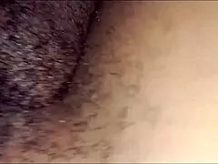 Homemade black pussy creampie doggystyle quickie tastes so deliciously tight