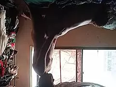 Sexy latina neighbor torments with squirting pussy huge ass close-up homemade creampie