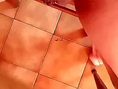 brunette relaxes slow teasing her pregnant pussy closeup