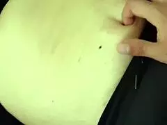 Amateur milf belly fetish leads to intense orgasmic release