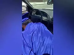 class hoe moans loud bent over doggystyle on big black cock in car