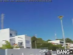 alyssia kent rides big interracial cock doggystyle bent over in public outdoor cumshot