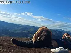 brazilian tourist guide bareback rides big ass married latina wife rough anal deepthroat moaning forest public cuckold