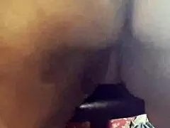 ava knightly shakes her huge ebony ass with dildo in full plush video