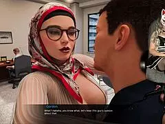 שומרת כלא מילף חיג'אבית בלי תחתונים בפרק 9! 👮‍♀️😈