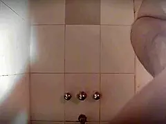 wanna see this sexy caballero stroke his monster cock in the shower until he blasts cum everywhere in bathroom masturbation frenzy?