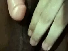 virgin teen rubs wet pussy on huge dildo no entry allowed!