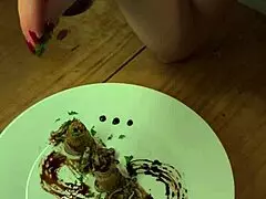 birthday dinner ends girl next door bent over juicy pussy doggystyle