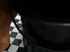 dirty maid slut pees panties in hairy beaver lingerie mess