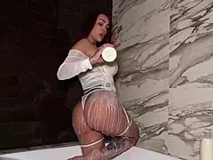 Redhead milk machines pump out endless creamy loads